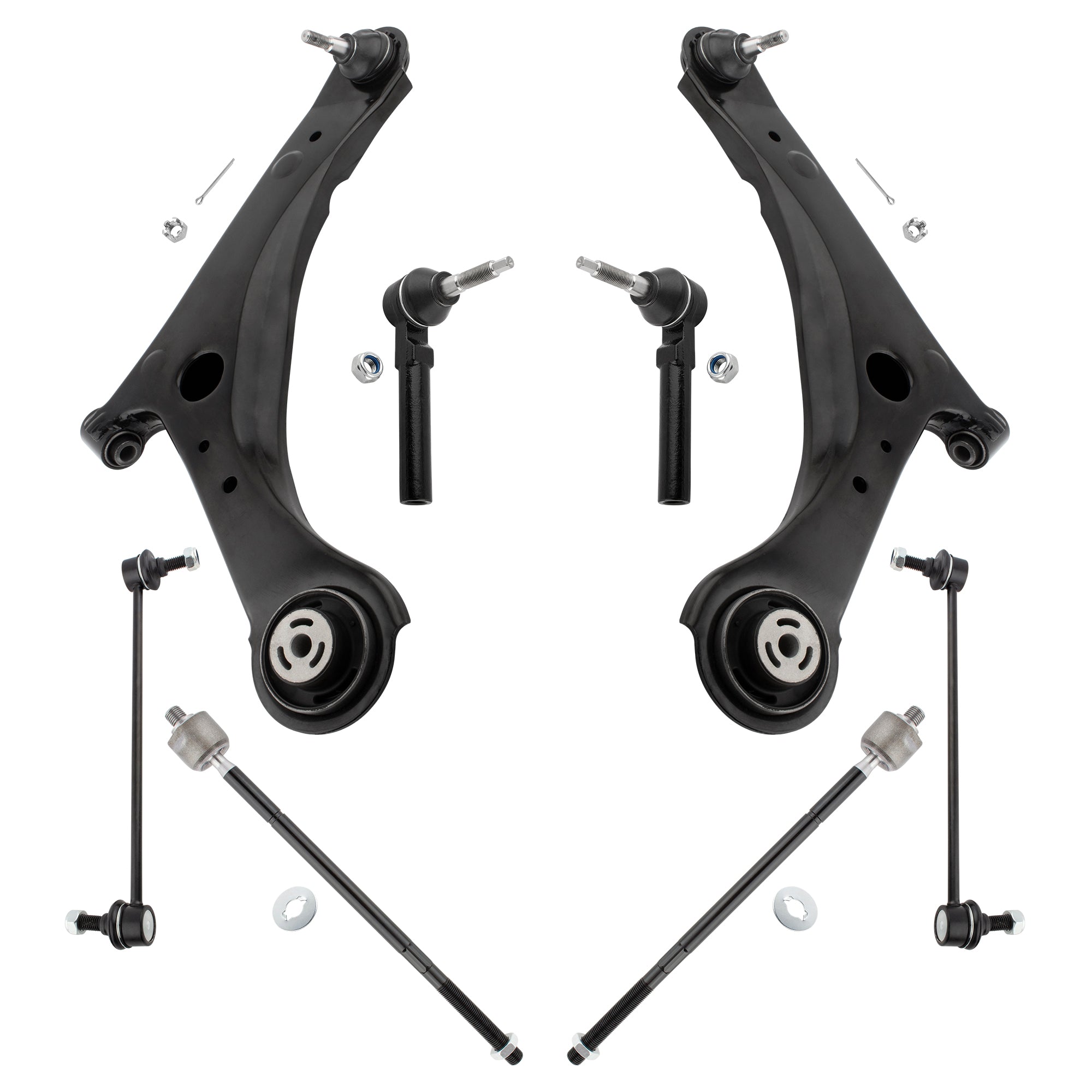 BOXI (Set of 8) Front Lower Control Arms w