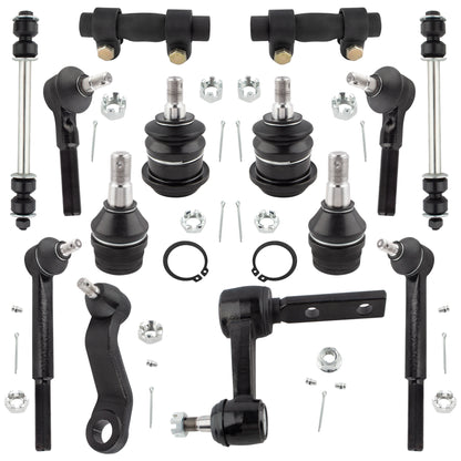 BOXI (Set of 14) Front Pitman Idler Arm Sway Bar Link Ball Joint Tie Rod w