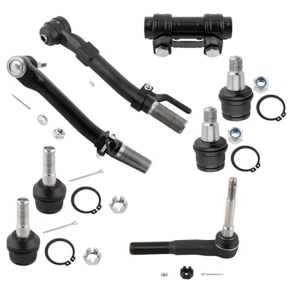 BOXI (Set of 8) Front Tie rods Ball Joints Fit for Ford F-250 F-350 Super Duty 2005-2019