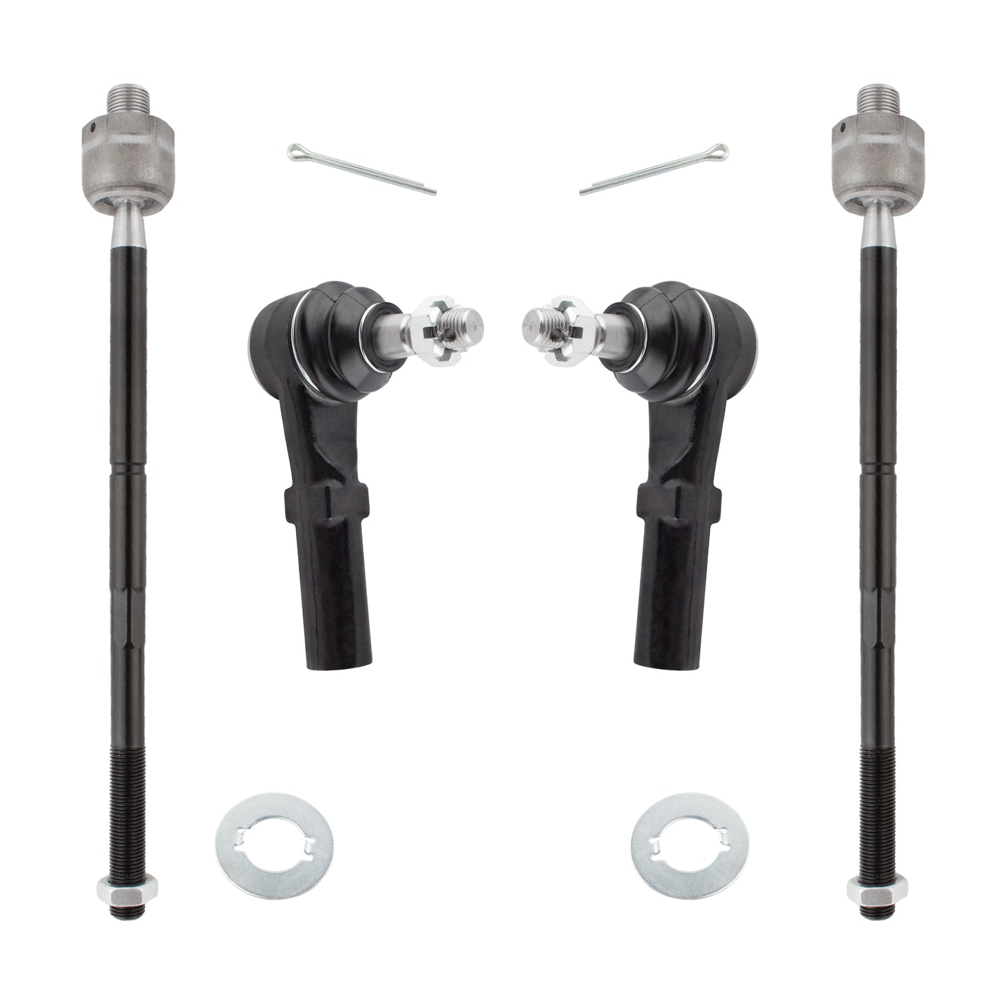 BOXI (Set of 4) Front Inner Outer Tie Rod End Links Fit for Chrysler 300 2005-2010