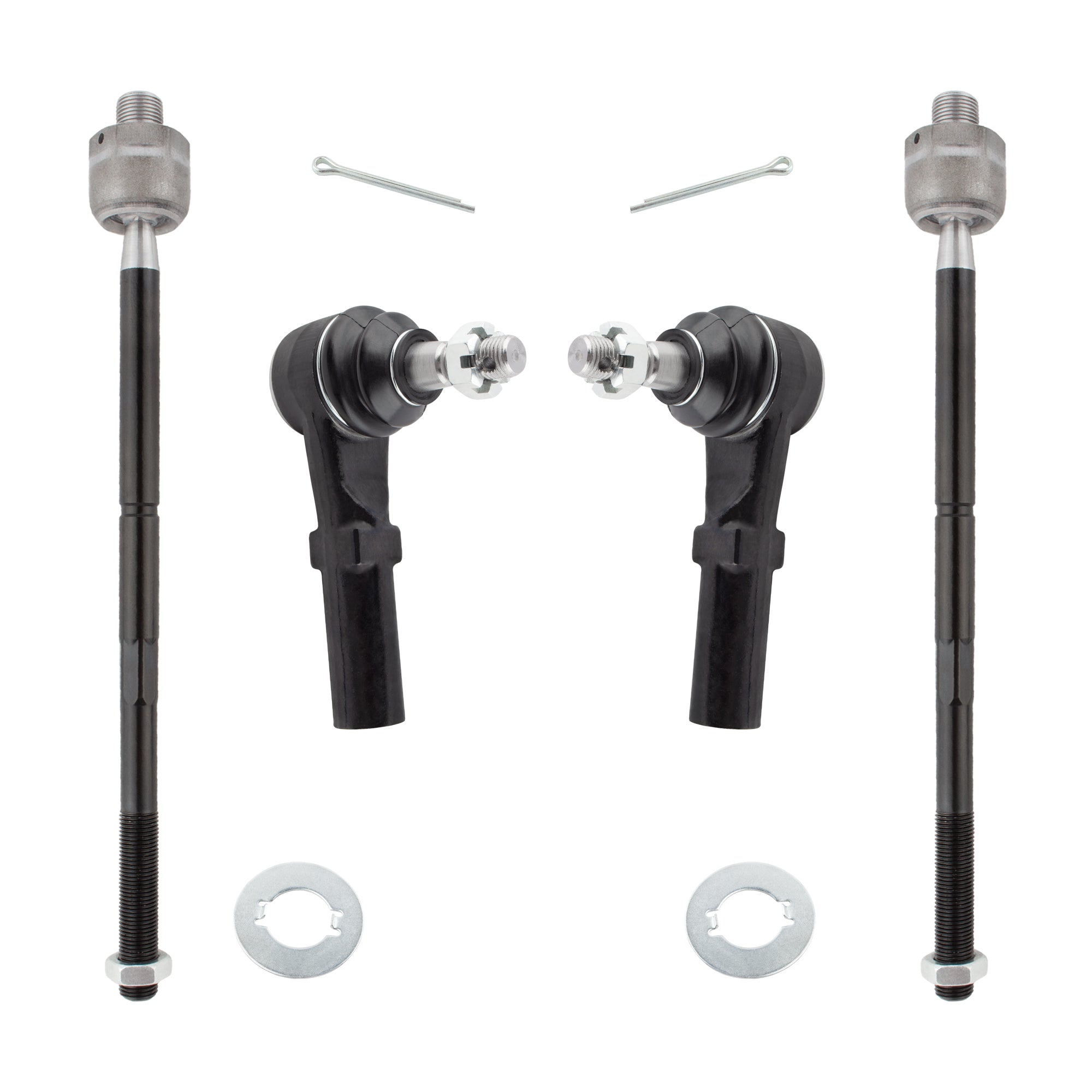 BOXI (Set of 4) Front Inner Outer Tie Rod End Links Fit for Chrysler 300 2005-2010