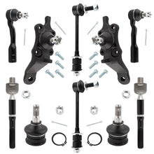 BOXI (Set of 10) Front Upper Lower Ball Joints Sway Bar Links Inner Outer Tie Rods Fit for Toyota