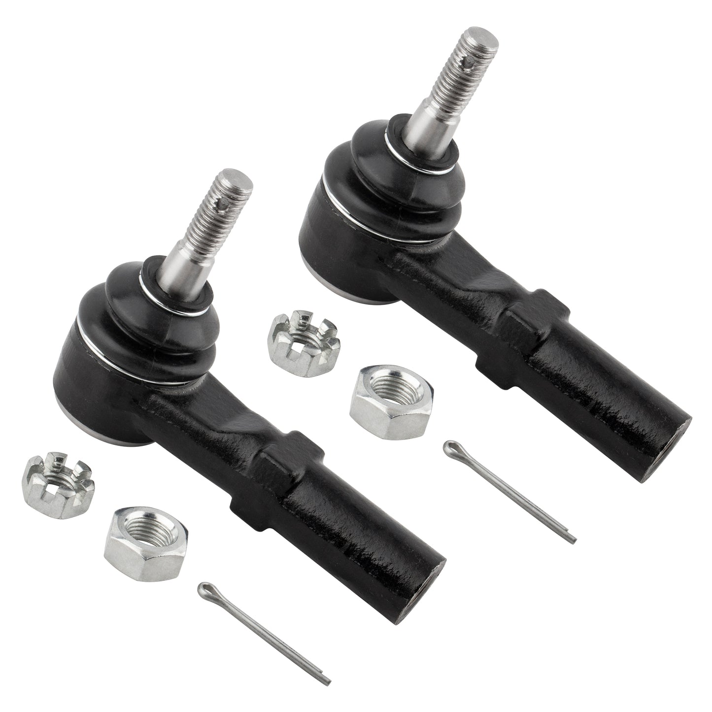 BOXI 2pcs Front Outer Tie Rod End Links Fit for Buick Allure LaCrosse 2005-2009
