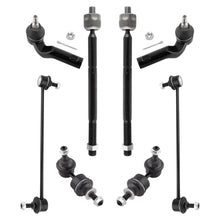 BOXI (Set of 8) Front & Rear Suspension Kit Sway Bar Links + Tie Rod Ends Fit for Mazda 3 2004 2005