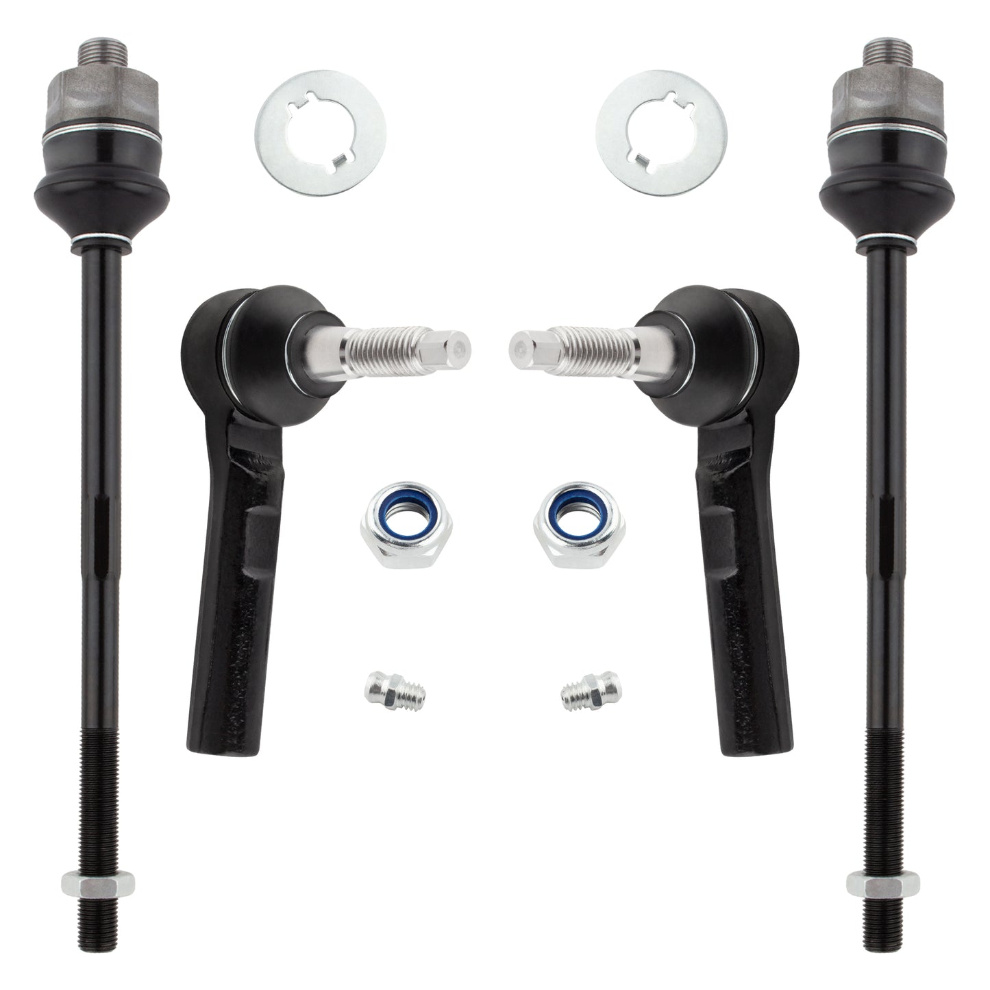 BOXI 4pc Inner & Outer Tie Rod End Kit ES3488 ES3609 Fits 2002-2006 Chevy Avalanche 2500