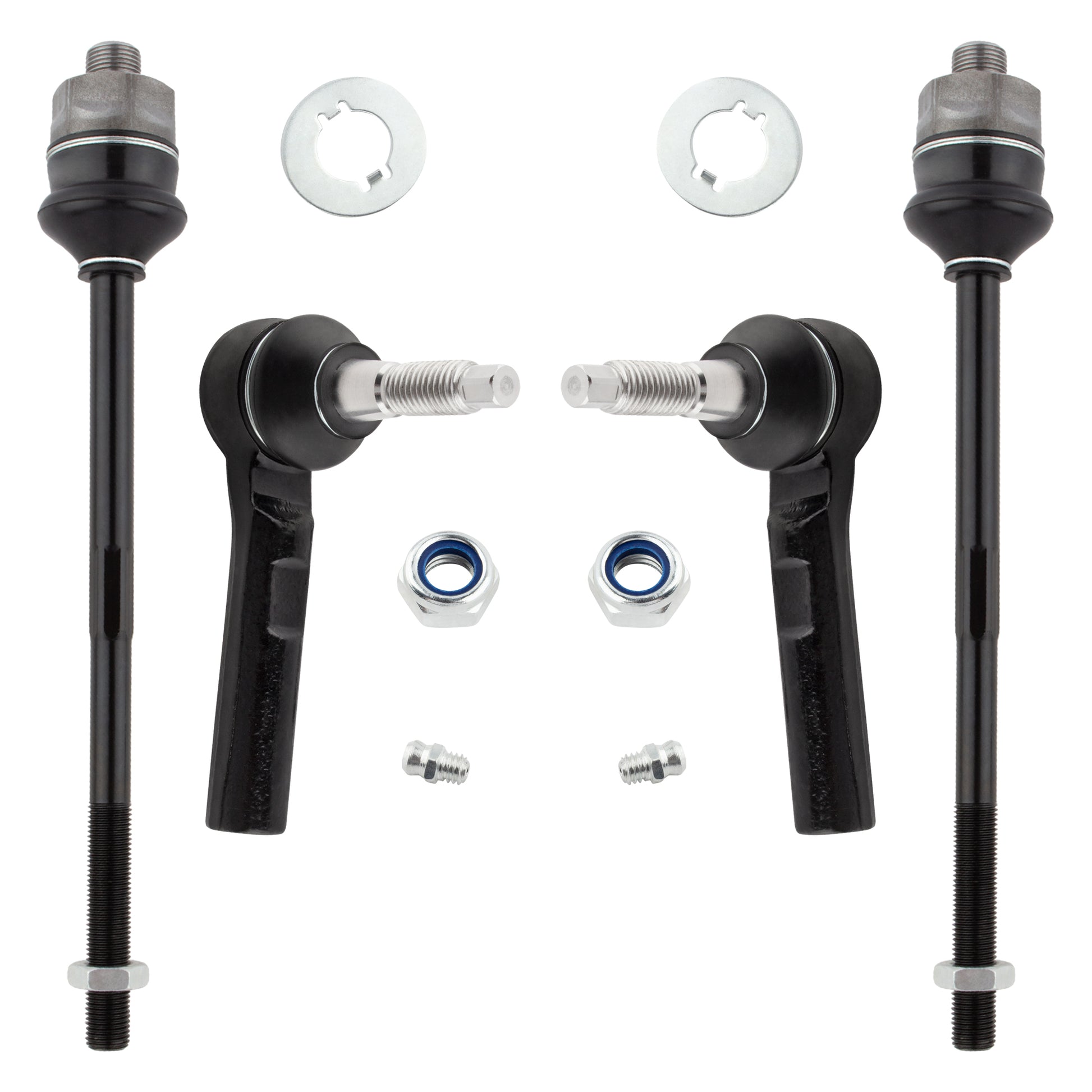 BOXI 4pc Inner & Outer Tie Rod End Kit ES3488 ES3609 Fits 2002-2006 Chevy Avalanche 2500