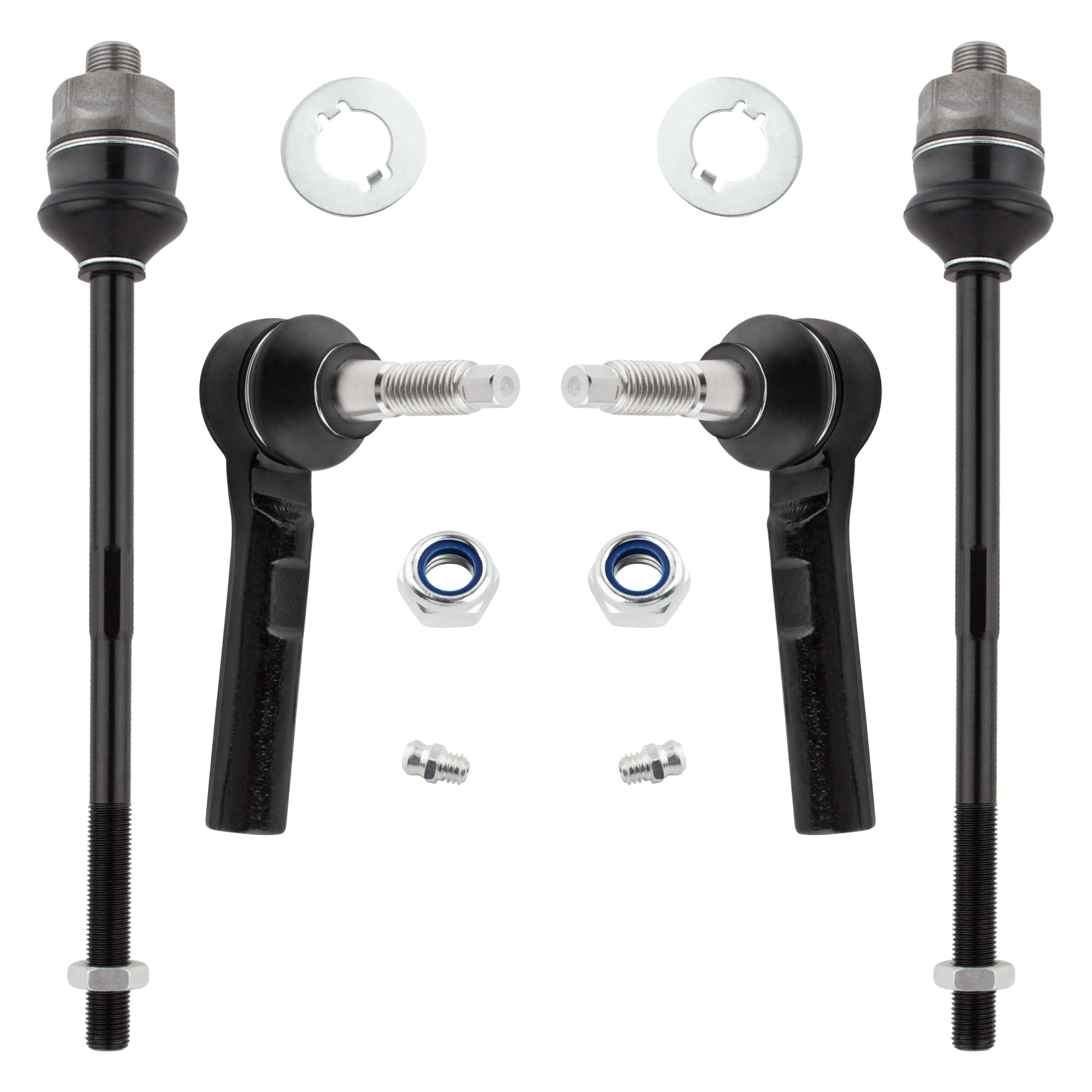 BOXI 4pc Inner & Outer Tie Rod End Kit ES3488 ES3609 Fits 2002-2006 Chevy Avalanche 2500
