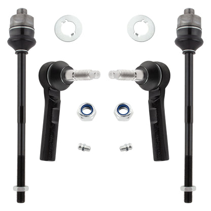 BOXI 4pc Inner & Outer Tie Rod End Kit ES3488 ES3609 Fits 2002-2006 Chevy Avalanche 2500