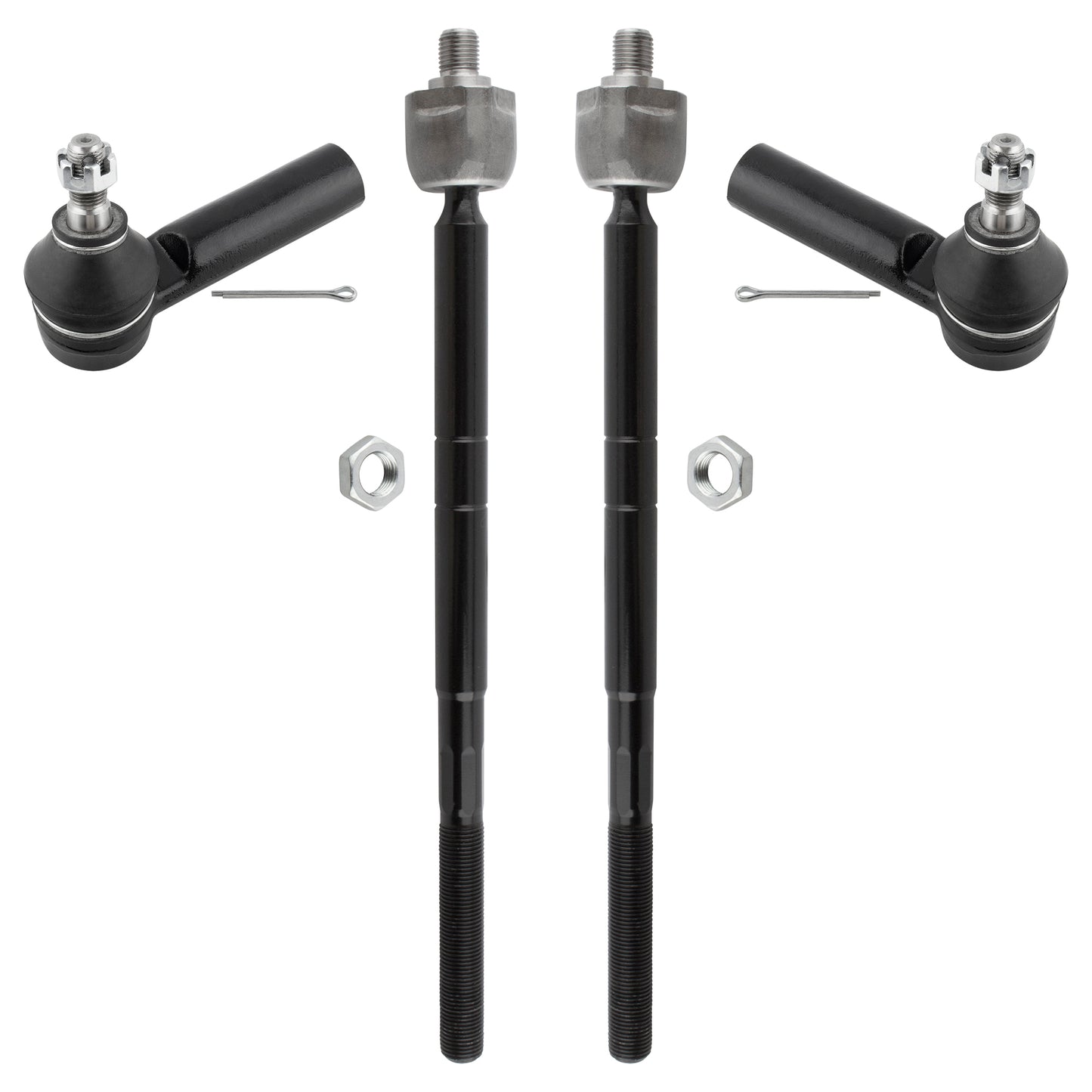 BOXI (Set of 4) Front Inner & Outer Tie Rod Ends Fit for Ford Escape 2001-2007