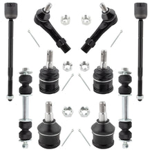BOXI (Set of 10) Front Suspension Kit Front Sway Bar Links Inner Outer Tie Rod Lower Upper Ball