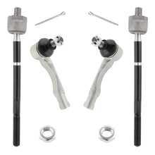 BOXI (Set of 4) Front Inner & Outer Tie Rods Fit for Lexus IS300 2001 2002 2003 2004 2005
