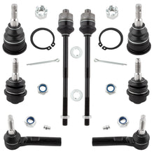 BOXI 8pcs Front Upper Lower Ball Joints Inner Outer Tie Rod Fit for Chevy Avalanche 2500 Silverado