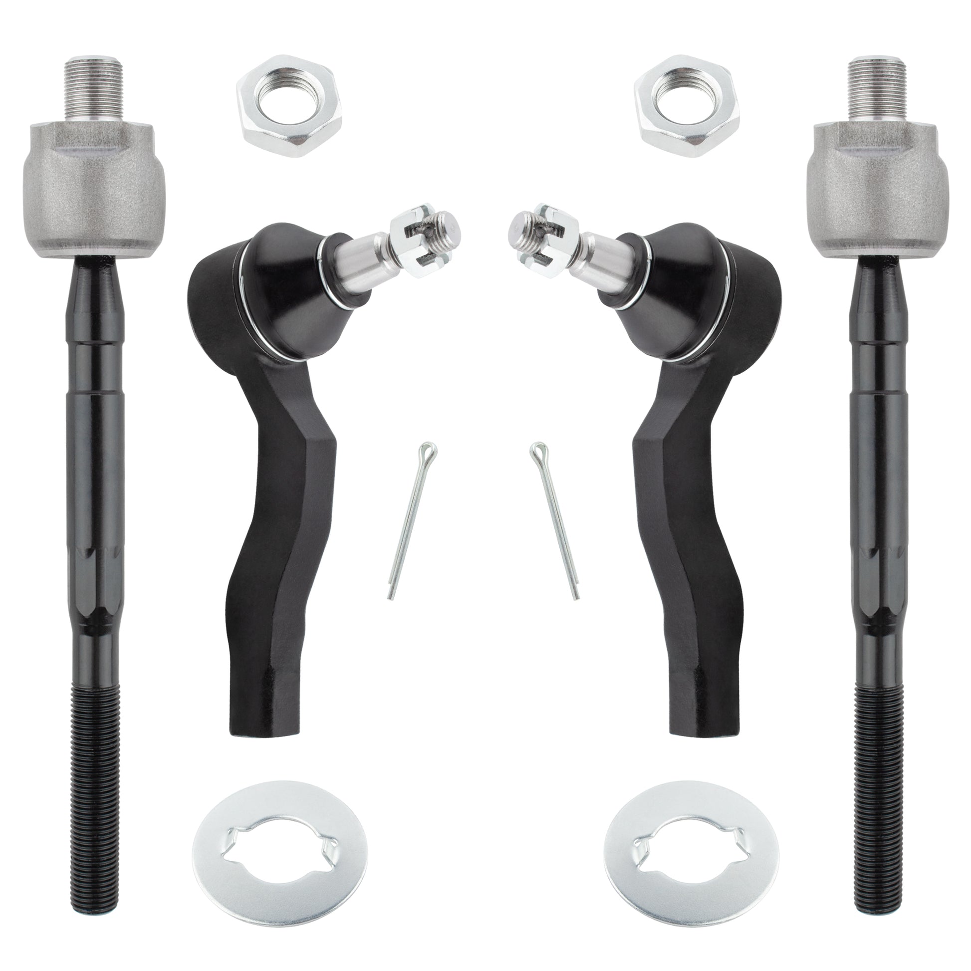 BOXI 4pcs Front Inner & Outer Tie Rod Ends for Infiniti G35 2003 2004 2005 2006 2007
