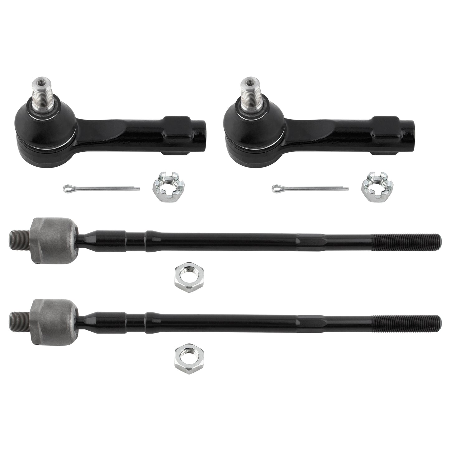 BOXI 4pcs Front Inner and Outer Tie Rods for Nissan Altima 2002 2003 2004 2005 2006