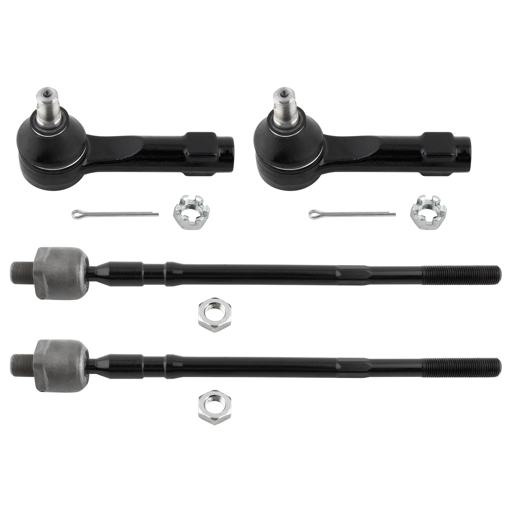 BOXI 4pcs Front Inner and Outer Tie Rods for Nissan Altima 2002 2003 2004 2005 2006