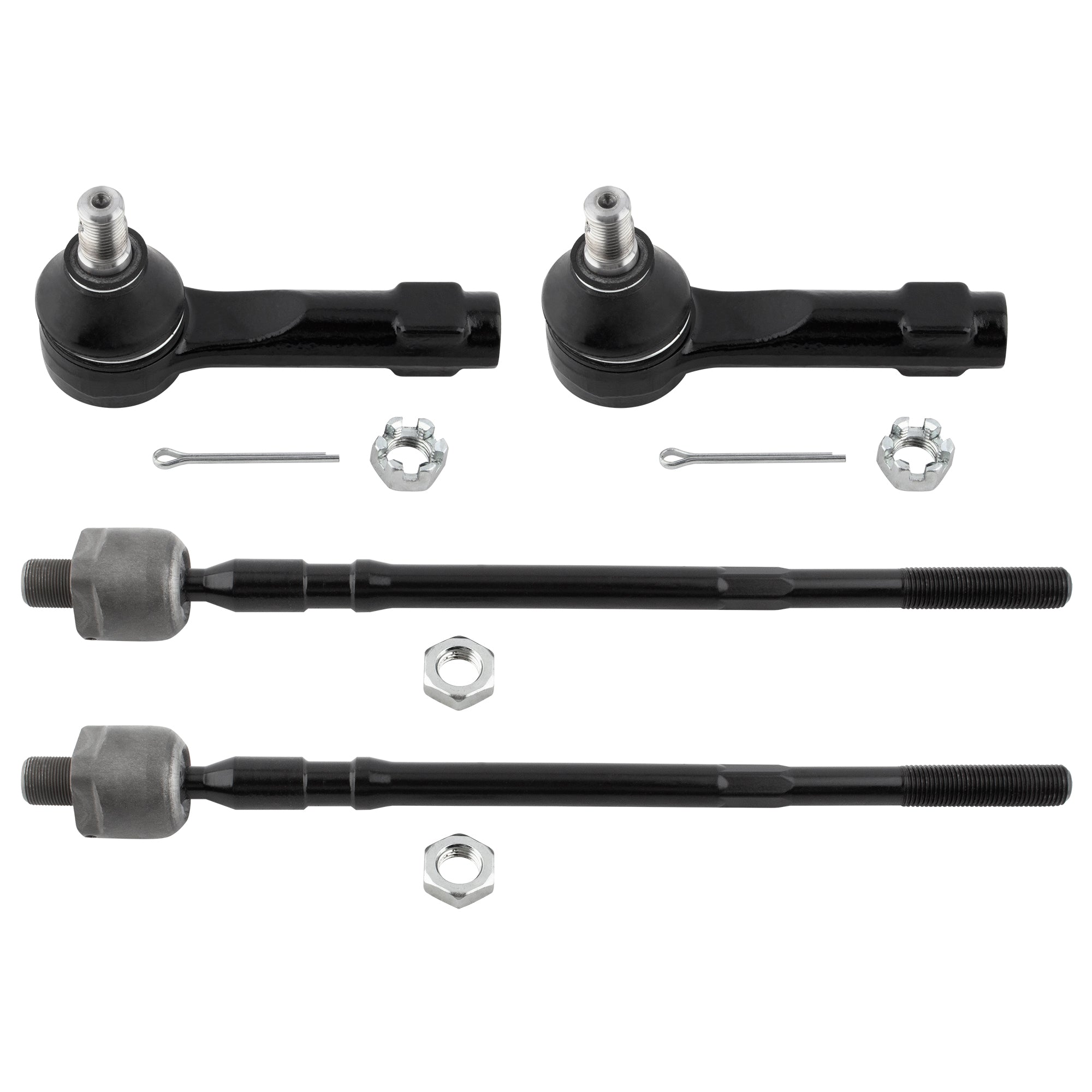 BOXI 4pcs Front Inner and Outer Tie Rods for Nissan Altima 2002 2003 2004 2005 2006