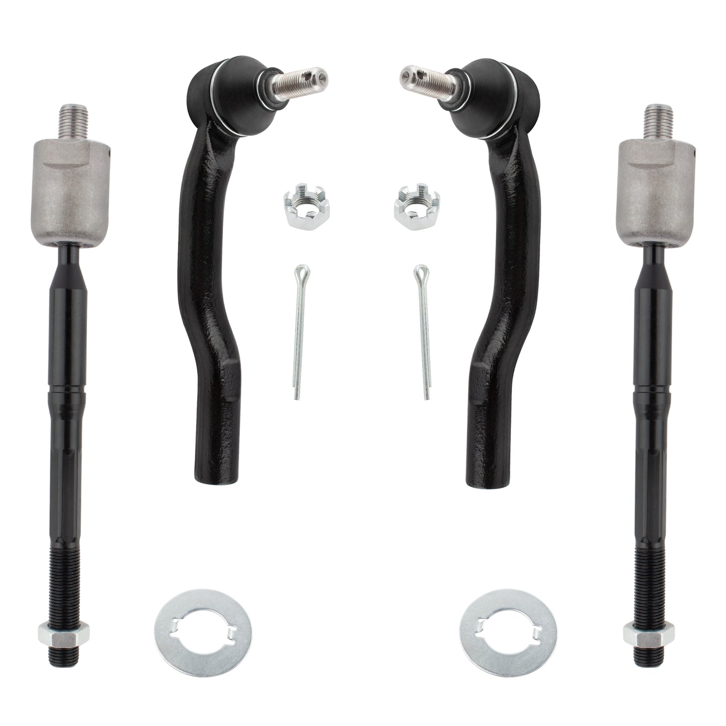 BOXI 4pcs Front Inner and Outer Tie Rod End Links for Lexus ES300 2002-2003