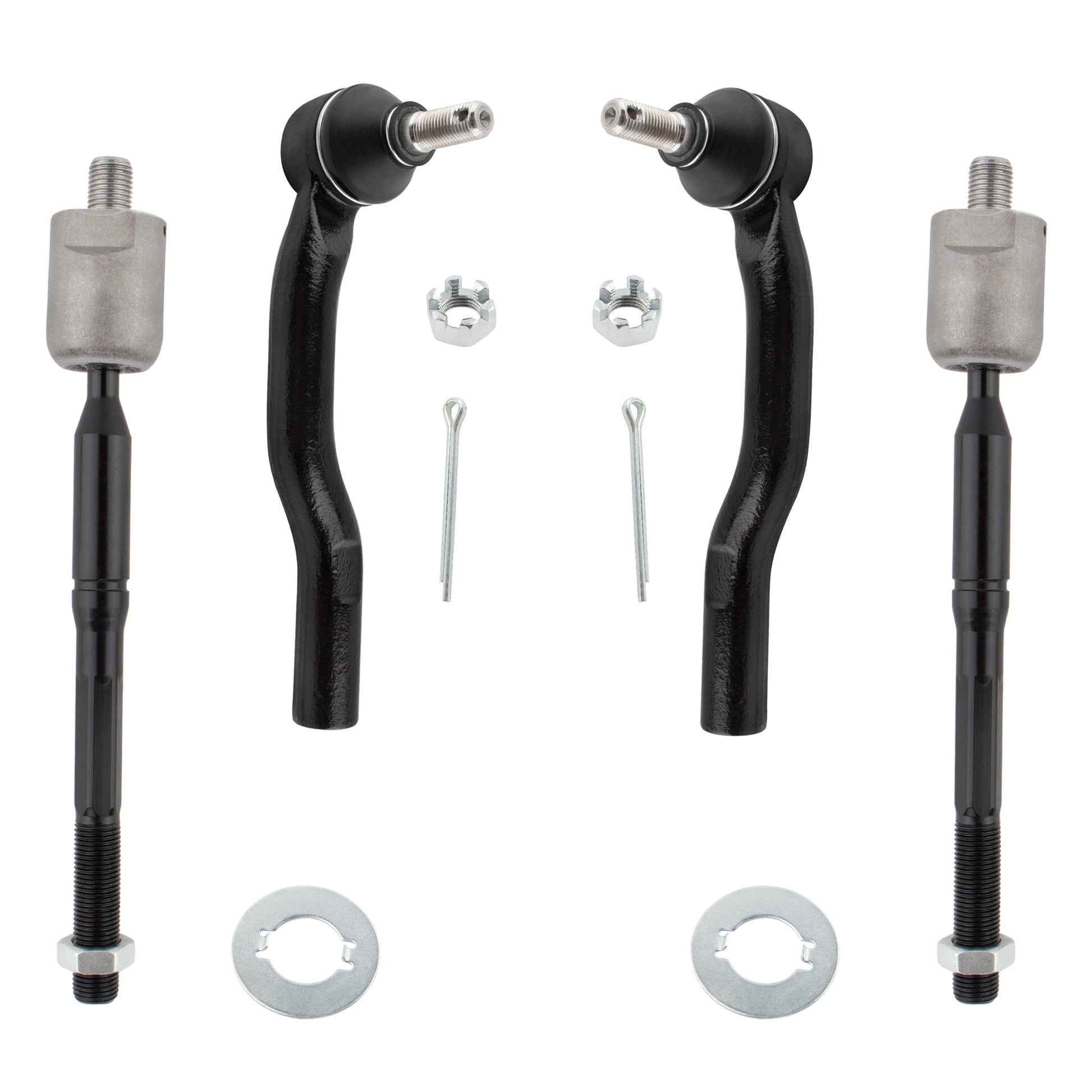 BOXI 4pcs Front Inner and Outer Tie Rod End Links for Lexus ES300 2002-2003