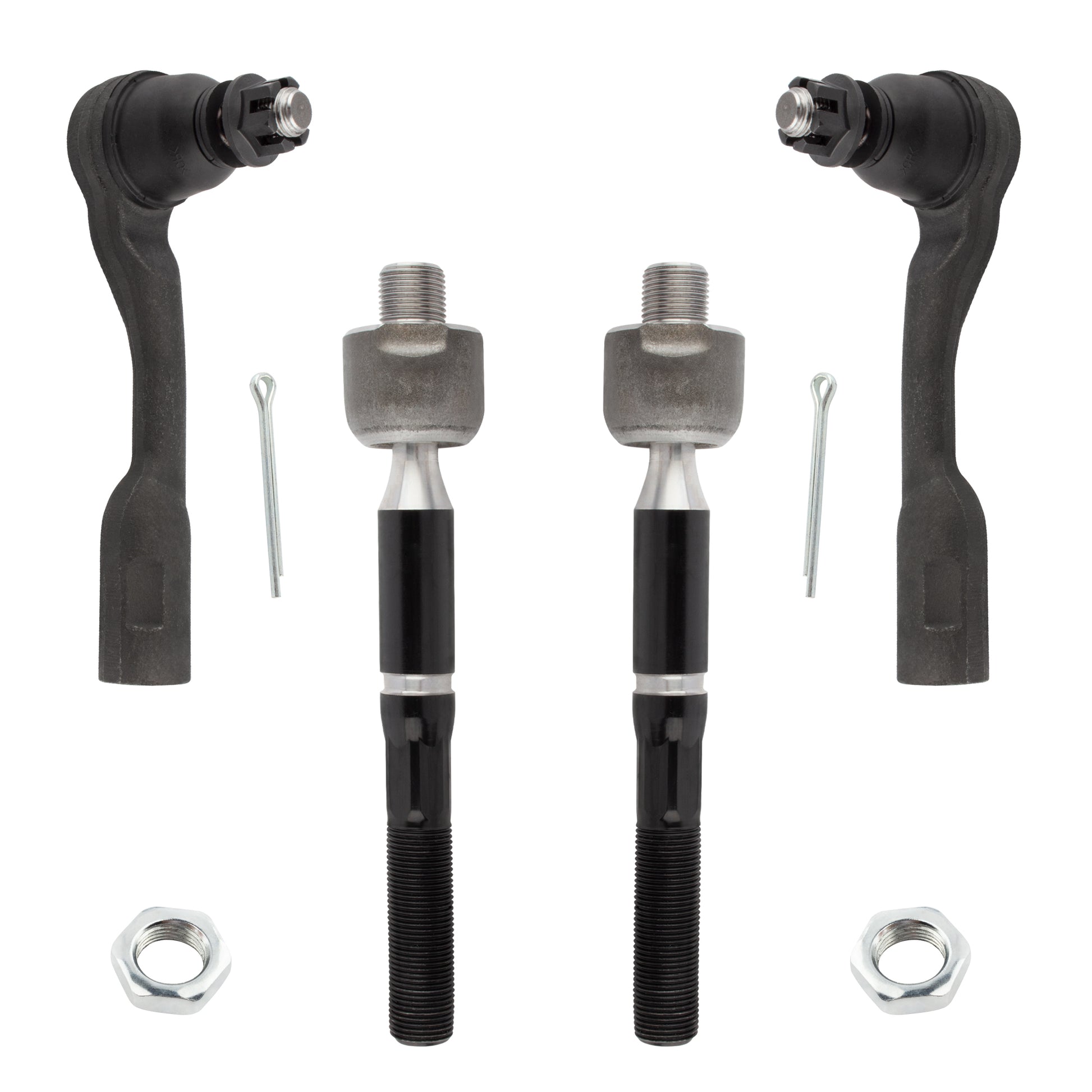 BOXI 4pcs Front Inner Outer Tie Rod Ends for Toyota Sequoia 2003 2004 2005 2006 2007