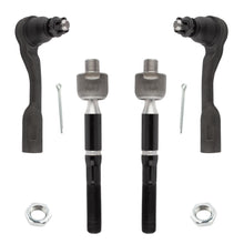 BOXI 4pcs Front Inner Outer Tie Rod Ends for Toyota Sequoia 2003 2004 2005 2006 2007
