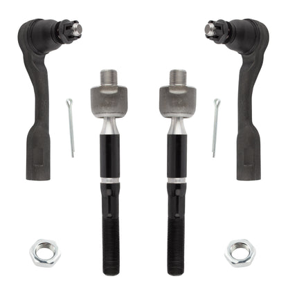 BOXI 4pcs Front Inner Outer Tie Rod Ends for Toyota Sequoia 2003 2004 2005 2006 2007