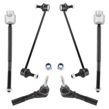 BOXI 6pcs - All (4) Inner & Outer Tie Rods, Both (2) Front Sway Bar Links for Chevy Malibu 2004-12