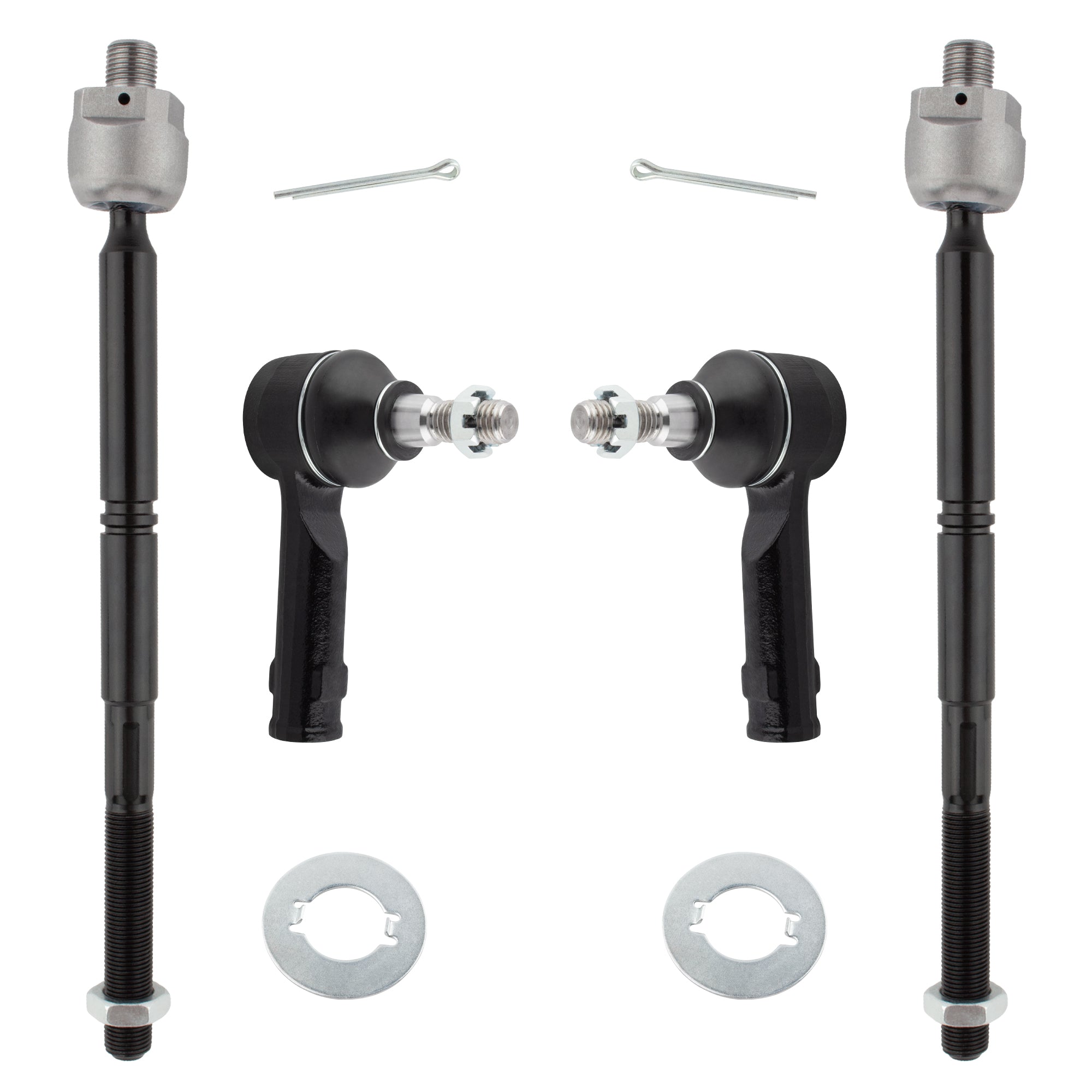 BOXI 4pcs Front Steering Inner and Outer Tie Rod Ends for Ford F-150 2004 2005 2006 2007 2008