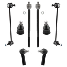 BOXI 8pcs Front Lower Ball Joints Sway Bars + Inner & Outer Tie Rods for Ford Escape 2001 2002 2003