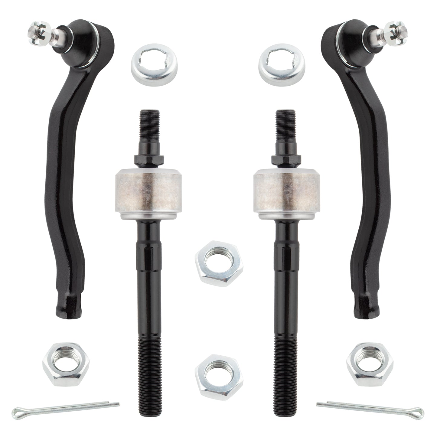 BOXI 4pcs Front Inner Outer Tie Rods for Acura CL 1997 1998 1999