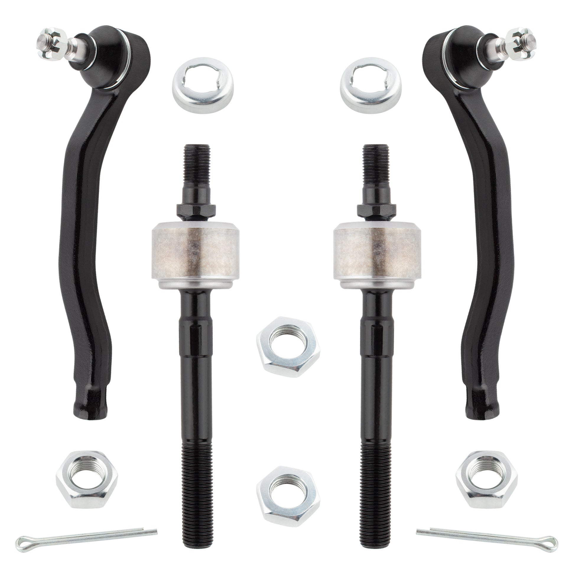 BOXI 4pcs Front Inner Outer Tie Rods for Acura CL 1997 1998 1999