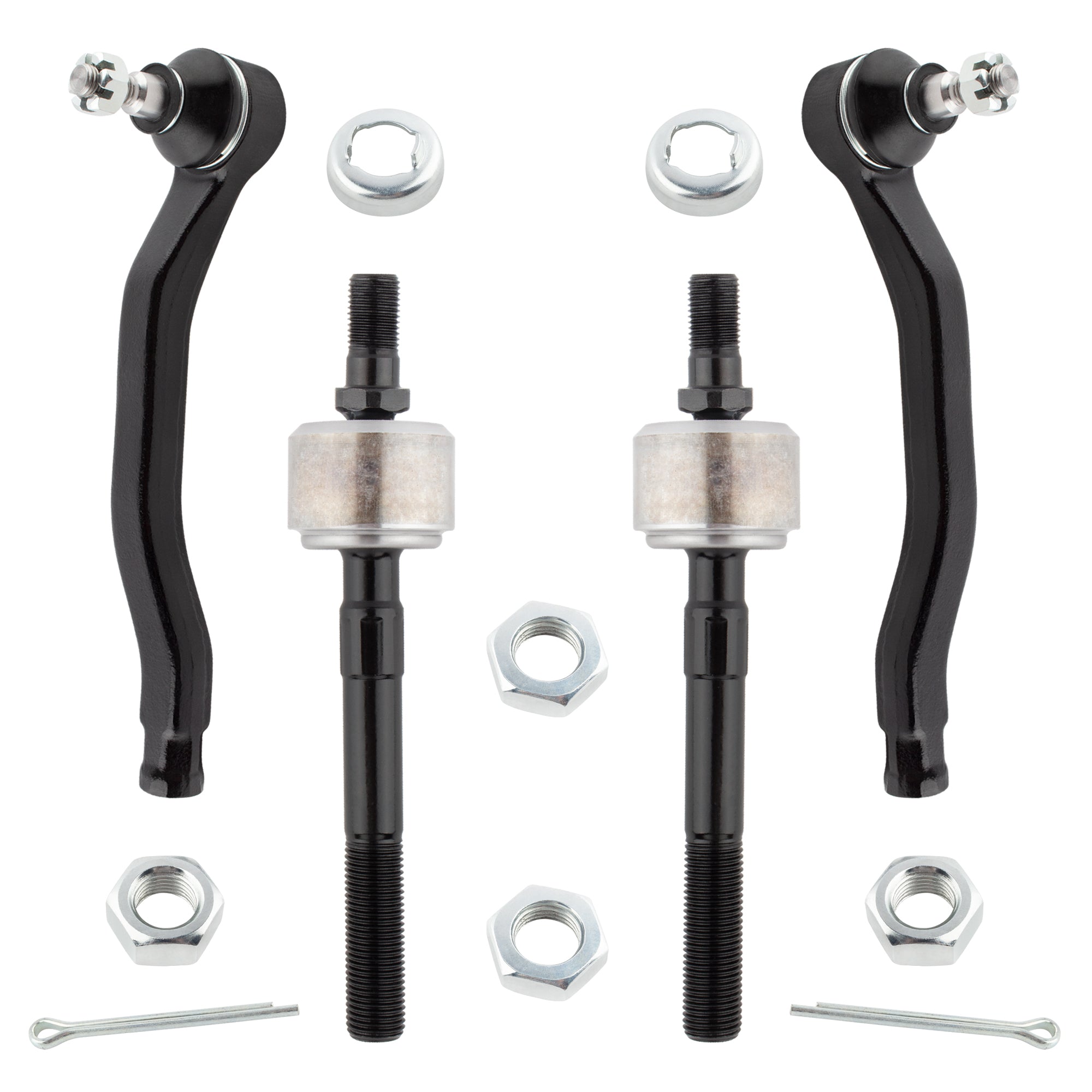 BOXI 4pcs Front Inner Outer Tie Rods for Acura CL 1997 1998 1999