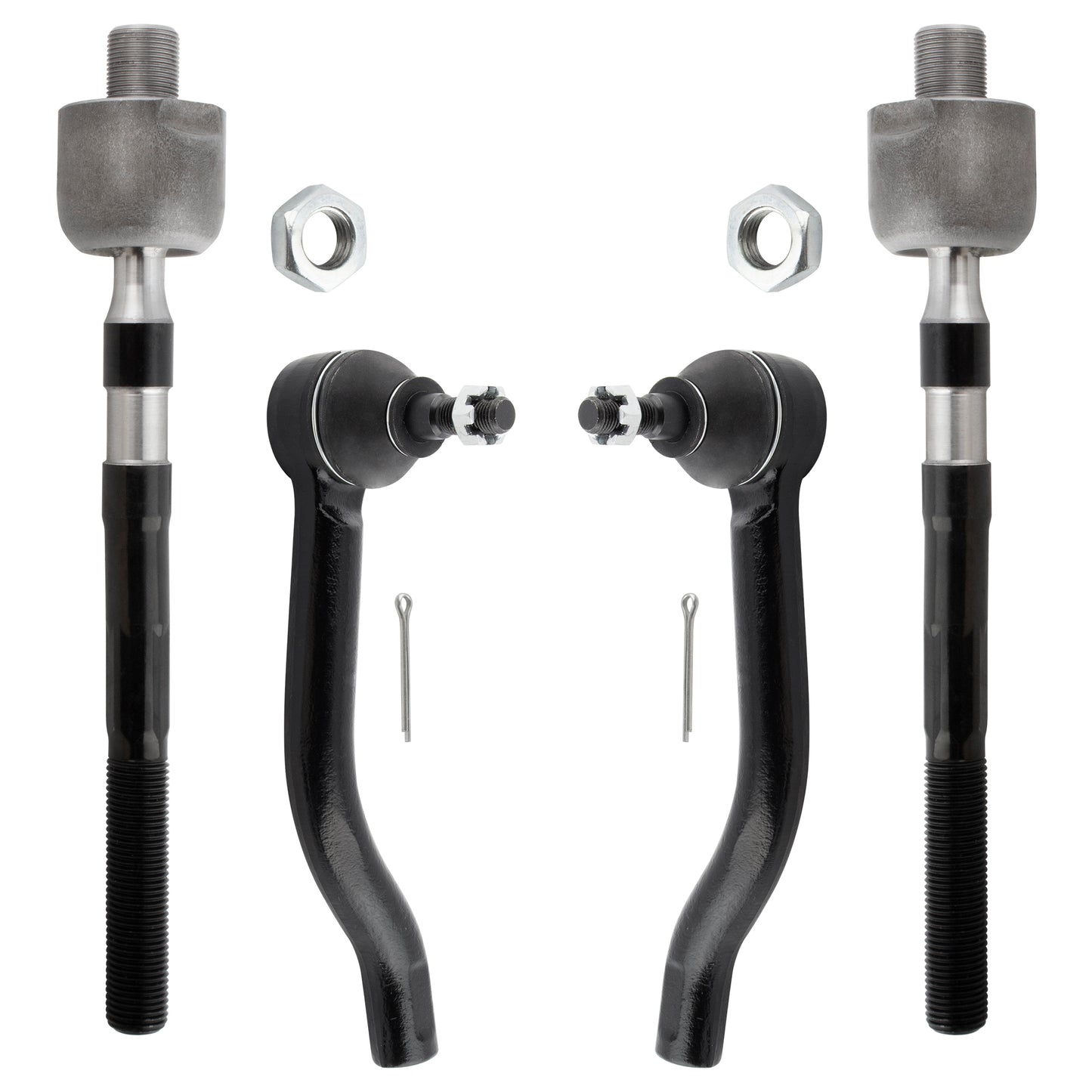 BOXI 4pcs Front Inner & Outer Tie Rod Ends Replacement for Nissan Altima 2007 2008 2009 2010 2011