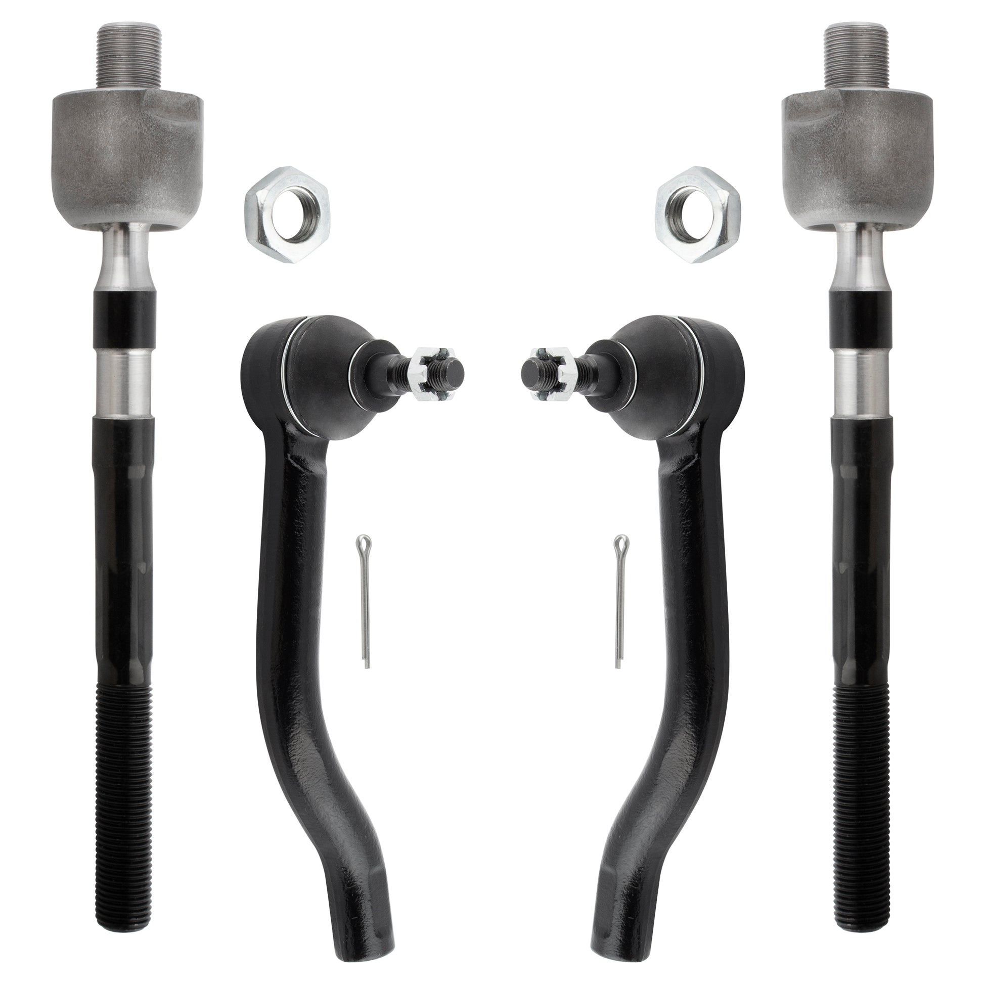 BOXI 4pcs Front Inner & Outer Tie Rod Ends Replacement for Nissan Altima 2007 2008 2009 2010 2011