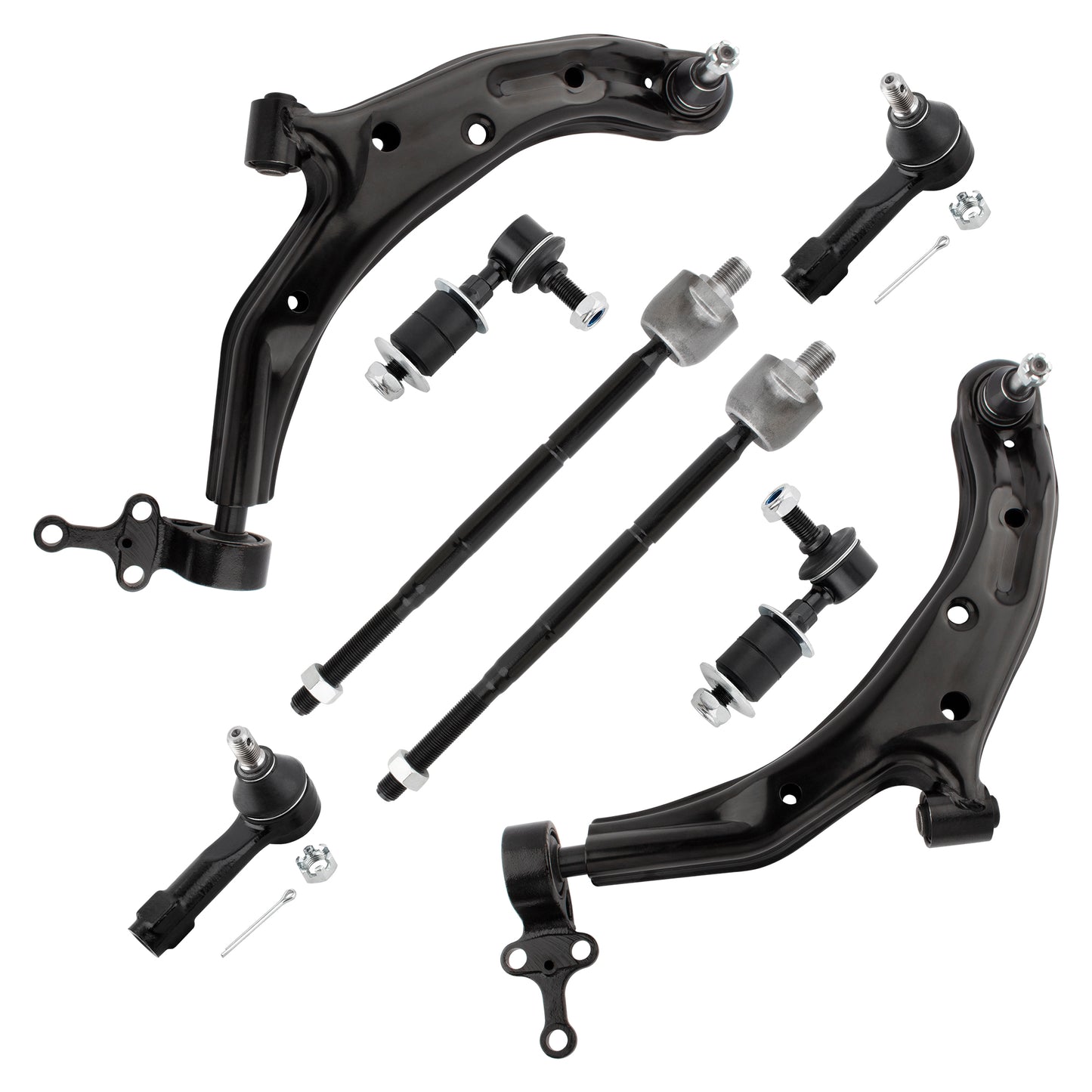 BOXI 8pcs Front Lower Control Arms w