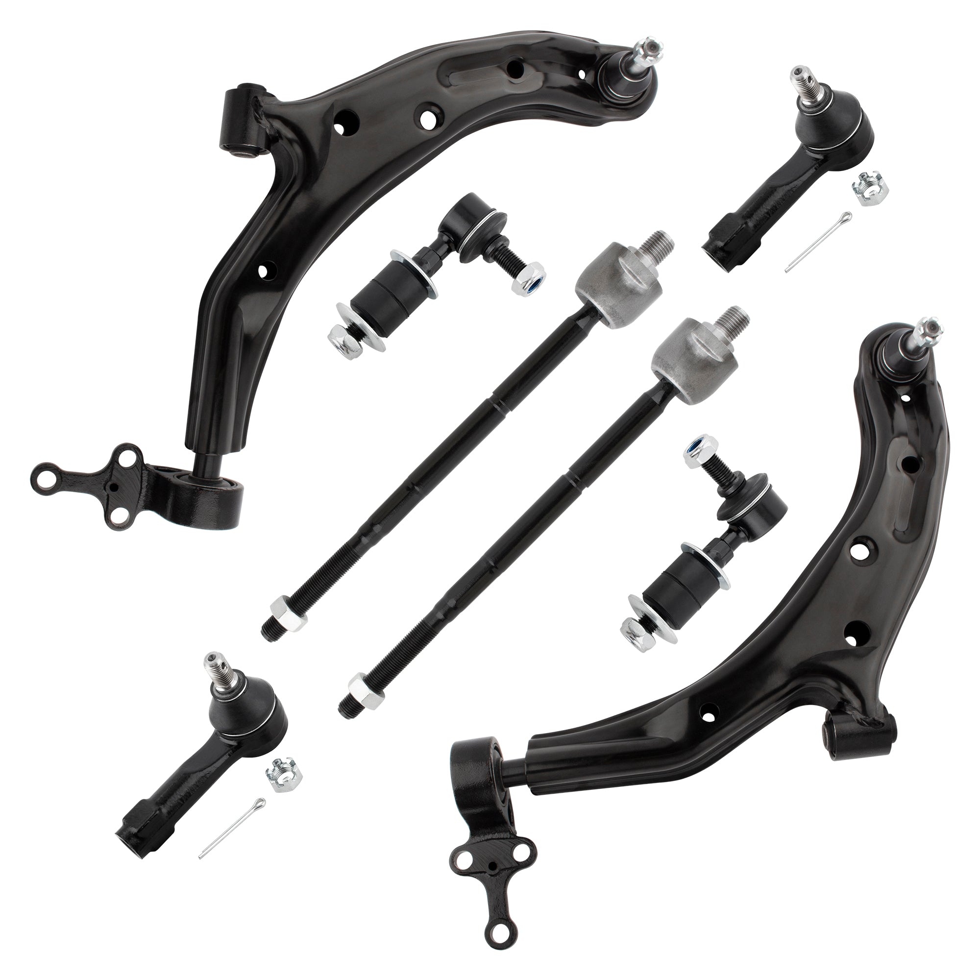 BOXI 8pcs Front Lower Control Arms w