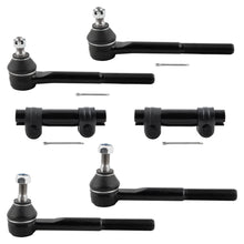 BOXI 6pcs Front Inner&Outer Tie Rods+Adjustment Sleeve for Cadillac Escalade