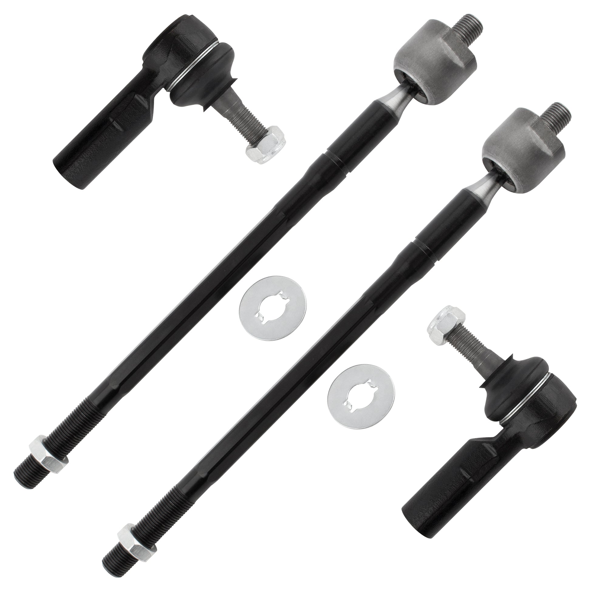 BOXI 4pcs Front Outer&Inner Tie Rod Ends for Toyota Avalon 1995-2004