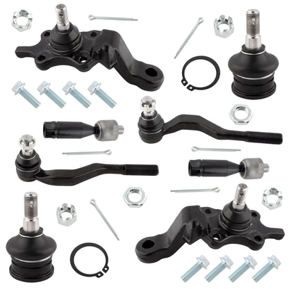 BOXI 8pcs Front Tie Rods+Ball Joints for Toyota Tacoma 1995 1996 1997 1998 1999 2000 2001 2002 2003