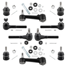 BOXI 10pcs Front Tie Rod Ends Steering Idler Arms Lower Upper Ball Joints for Dodge B150 B1500 B200