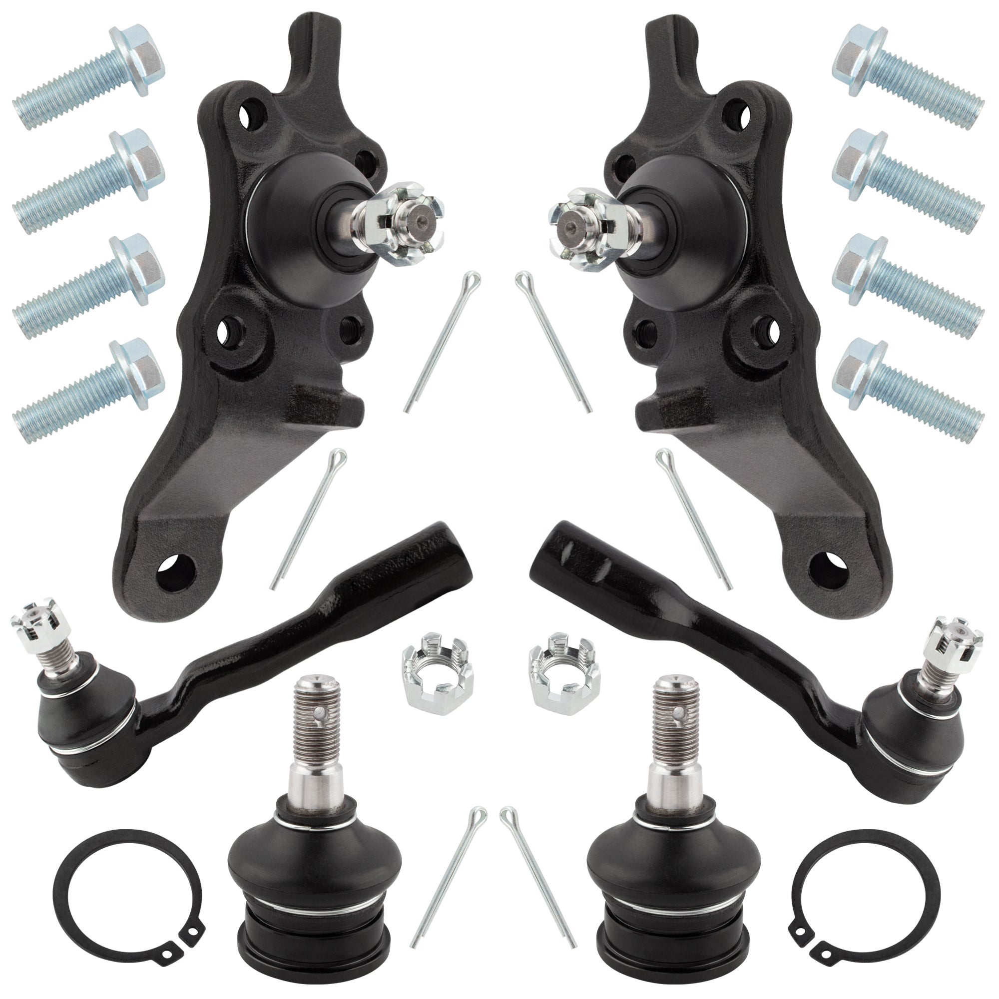 BOXI 6pcs Complete Front Suspension Kit fit for Toyota Sequoia 2001 2002