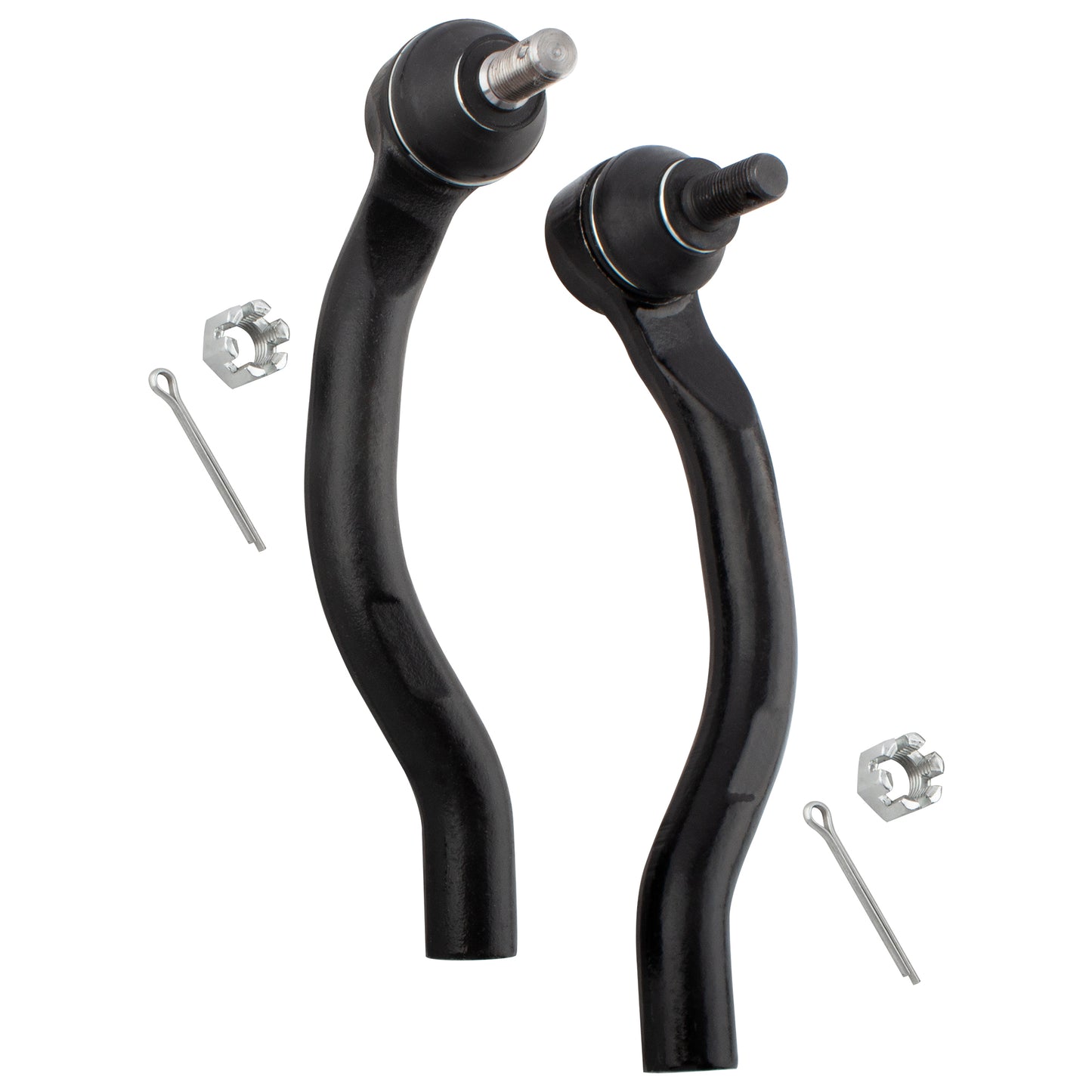 BOXI 4pcs Front Inner and Outer Tie Rod Ends for Honda Civic 2006 2007 2008 2009 2010 2011 1.8L l4 — product photo 2