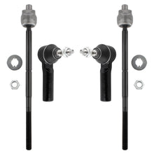 BOXI 4pcs Front Inner and Outer Tie Rod for Ford Mustang 2005 2006 2007 2008 2009 2010 Convertible