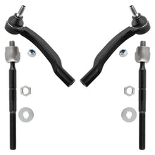 BOXI 4pcs Front Inner & Outer Tie Rod End Links for Toyota Sienna 2004 2005 2006 2007 2008 2009