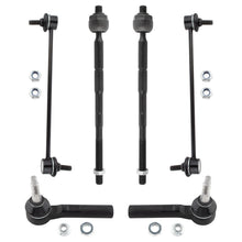 BOXI 6pcs front Inner Outer Tie Rods & Sway Bar Links for Chrysler 200 2011 2012 2013 2014