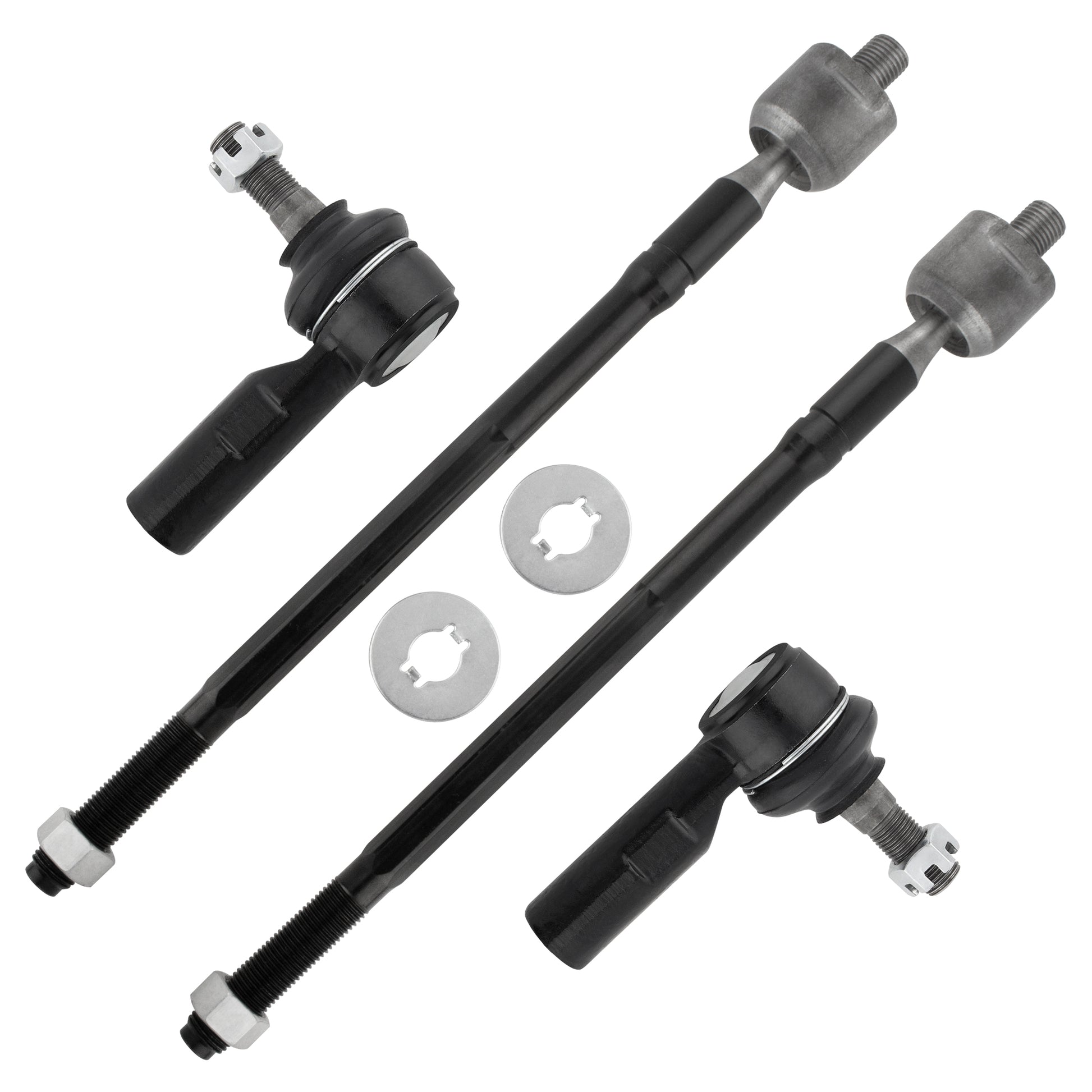 BOXI 4pcs Front Inner & Outer Tie Rods for Chevy Prizm 1998-2002