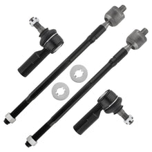 BOXI 4pcs Front Inner & Outer Tie Rods for Chevy Prizm 1998-2002