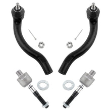 BOXI 4pcs Front Inner and Outer Tie Rod Ends for Honda Accord 2003 2004 2005 2006 2007