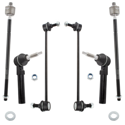 BOXI 6pcs Front Inner Outer Tie Rods Sway Bars for Town & Country 2008-2016 — product photo 2