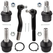 BOXI 6pcs Front Ball Joint Tie Rod End Kit for Ford Excursion 2000-2005