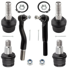 BOXI 6pcs Front Ball Joint Tie Rod End Kit for Ford Excursion 2000-2005 — product photo 2